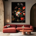 Quadro Stampa su Tela Il bouquet rovesciato, Abraham Mignon - CupidoDesign