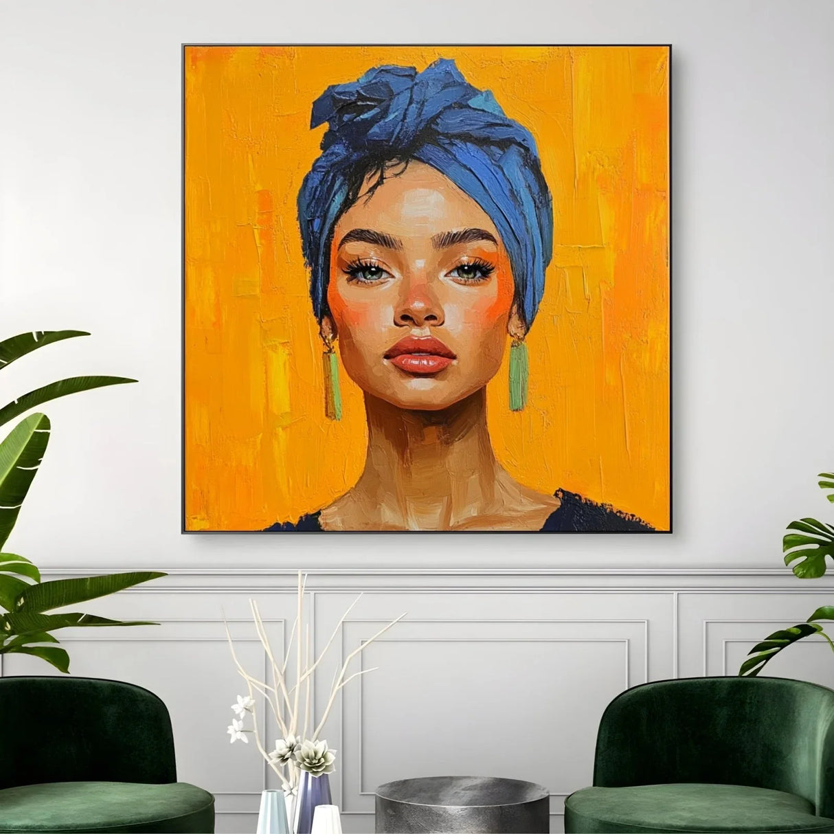 Quadro Stampa su Tela Il canto degli occhi - CupidoDesign