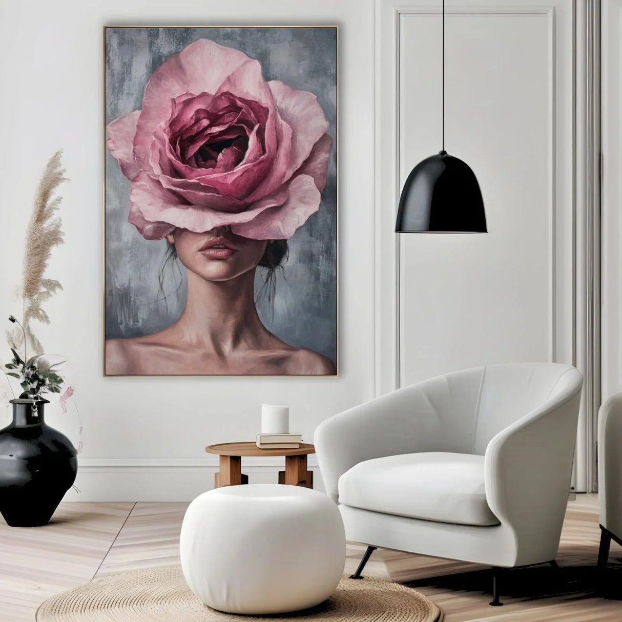 Quadro Stampa su Tela Il fiore nella notte - CupidoDesign