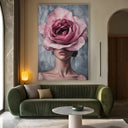 Quadro Stampa su Tela Il fiore nella notte - CupidoDesign