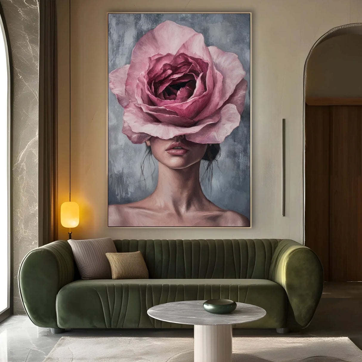 Quadro Stampa su Tela Il fiore nella notte - CupidoDesign