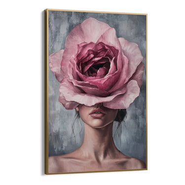 Quadro Stampa su Tela Il fiore nella notte - CupidoDesign