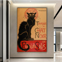 Quadro Stampa su Tela Il Gatto Nero, Théophile Alexandre Steinlen - CupidoDesign