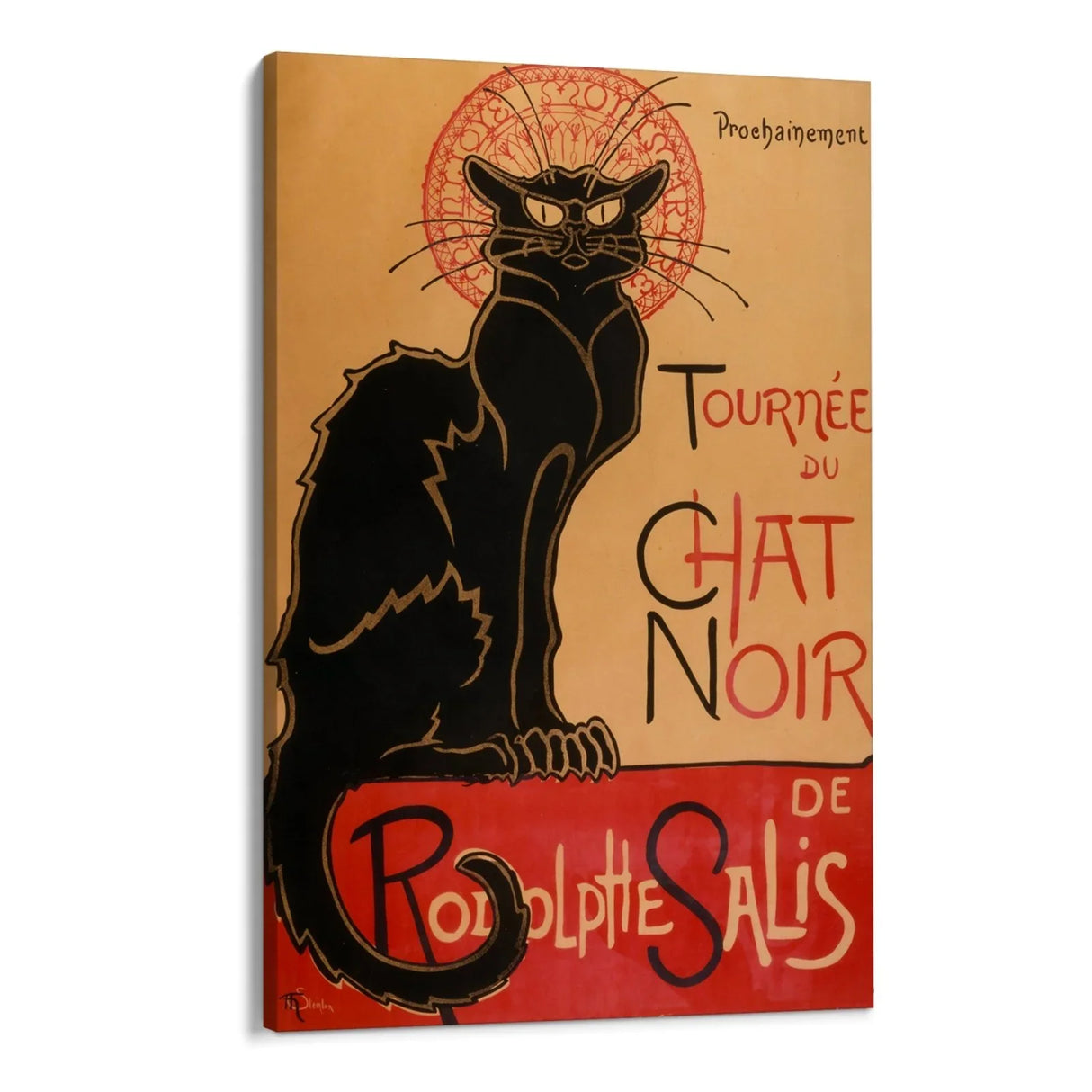 Quadro Stampa su Tela Il Gatto Nero, Théophile Alexandre Steinlen - CupidoDesign