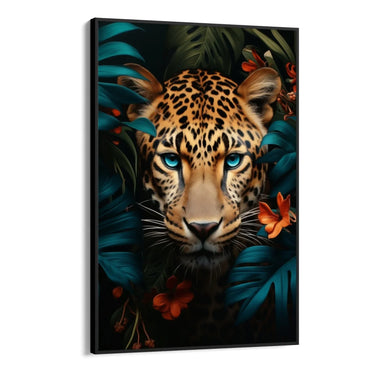 Quadro Stampa su Tela Il ghepardo dagli occhi blu - CupidoDesign