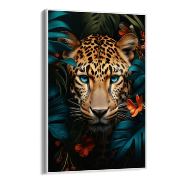 Quadro Stampa su Tela Il ghepardo dagli occhi blu - CupidoDesign
