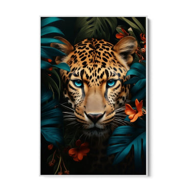 Quadro Stampa su Tela Il ghepardo dagli occhi blu - CupidoDesign