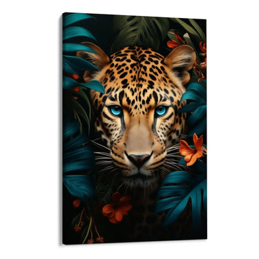 Quadro Stampa su Tela Il ghepardo dagli occhi blu - CupidoDesign