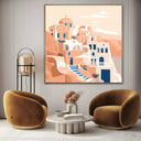 Quadro Stampa su Tela Il paese - CupidoDesign