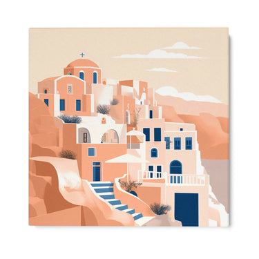 Quadro Stampa su Tela Il paese - CupidoDesign