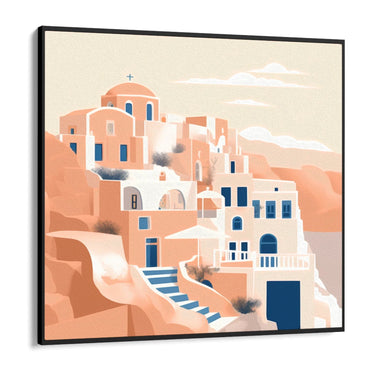 Quadro Stampa su Tela Il paese - CupidoDesign