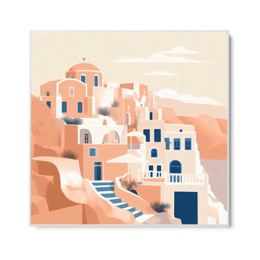 Quadro Stampa su Tela Il paese - CupidoDesign