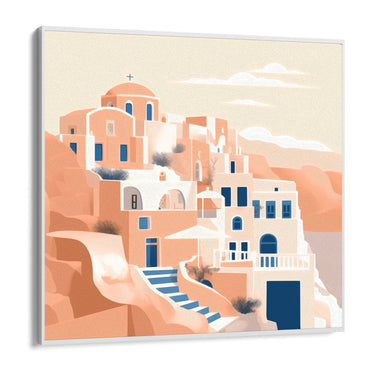 Quadro Stampa su Tela Il paese - CupidoDesign