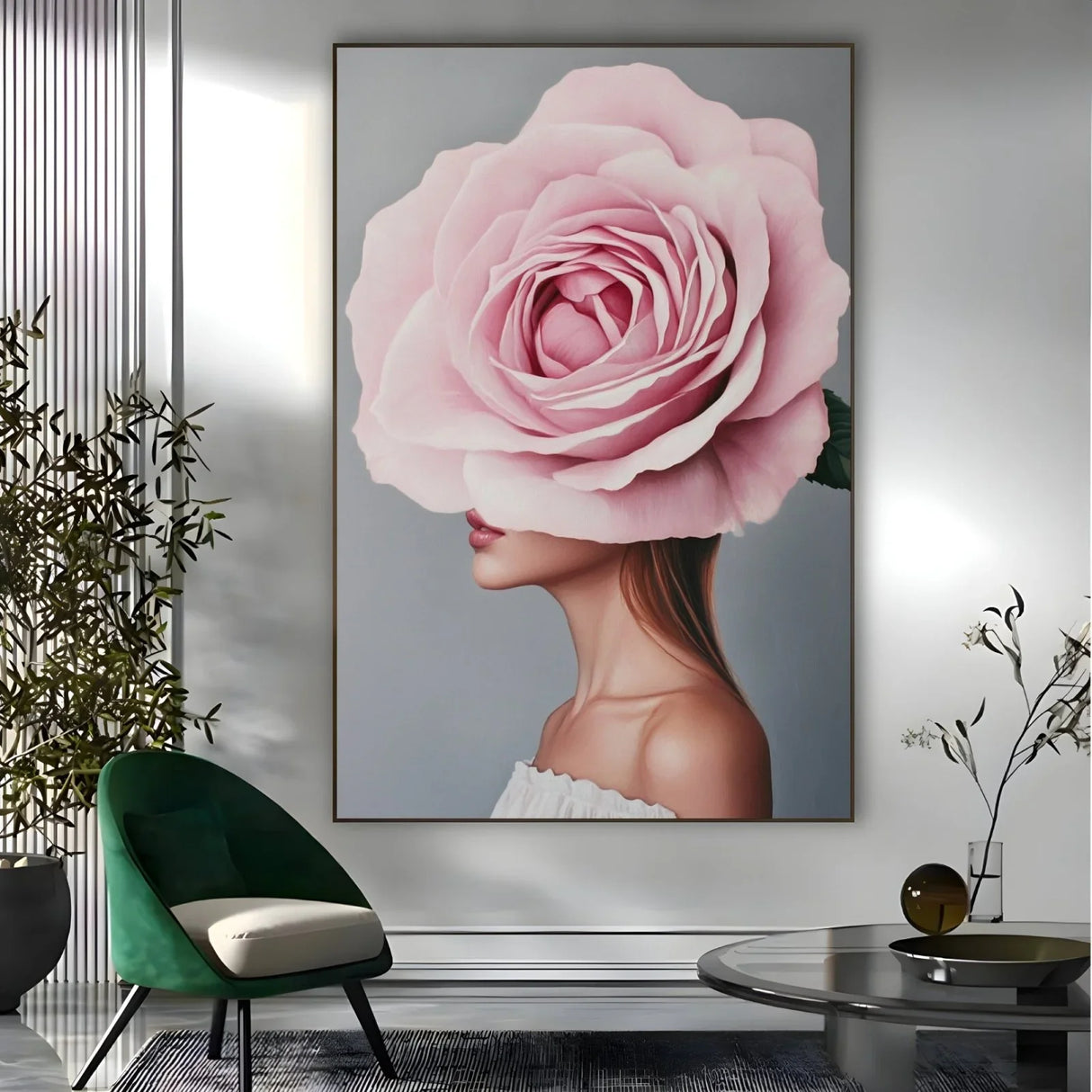 Quadro Stampa su Tela Il Respiro della rosa - CupidoDesign