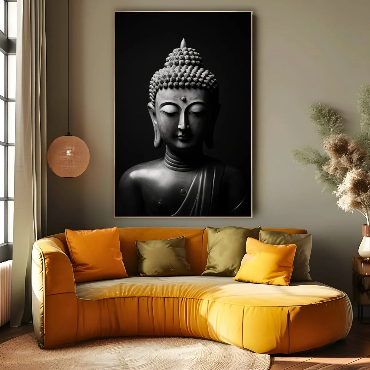 Quadro Stampa su Tela Il Silenzio del Buddha - CupidoDesign