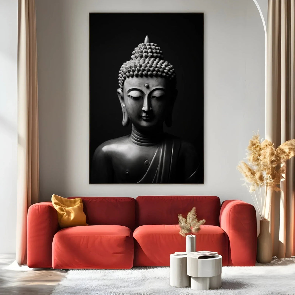 Quadro Stampa su Tela Il Silenzio del Buddha - CupidoDesign