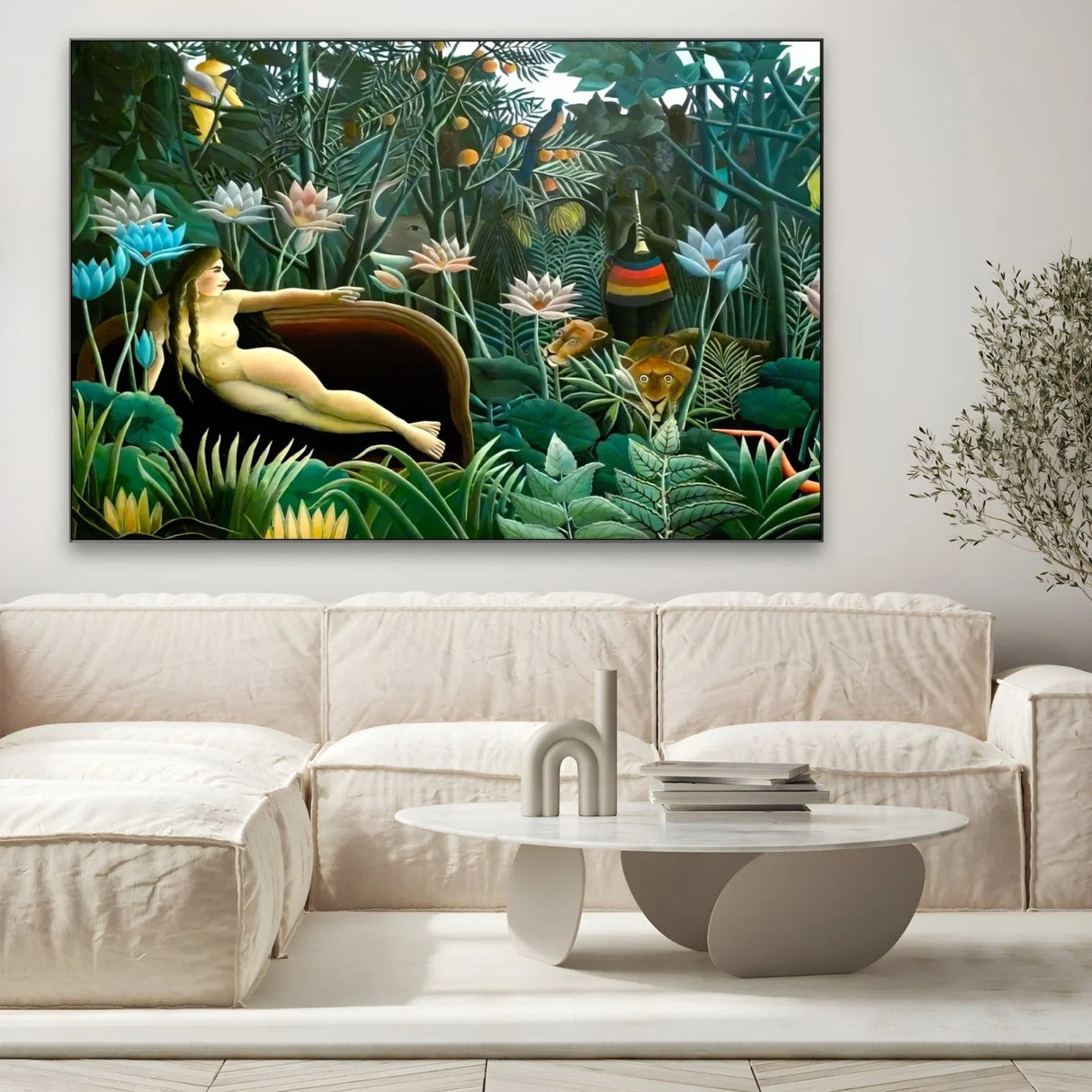 Quadro Stampa su Tela Il Sogno, Henri Rousseau - CupidoDesign
