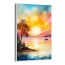 Quadro Stampa su Tela Il tramonto vivace - CupidoDesign