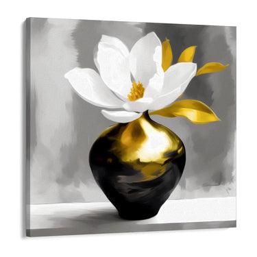 Quadro Stampa su Tela Il vaso dorato - CupidoDesign