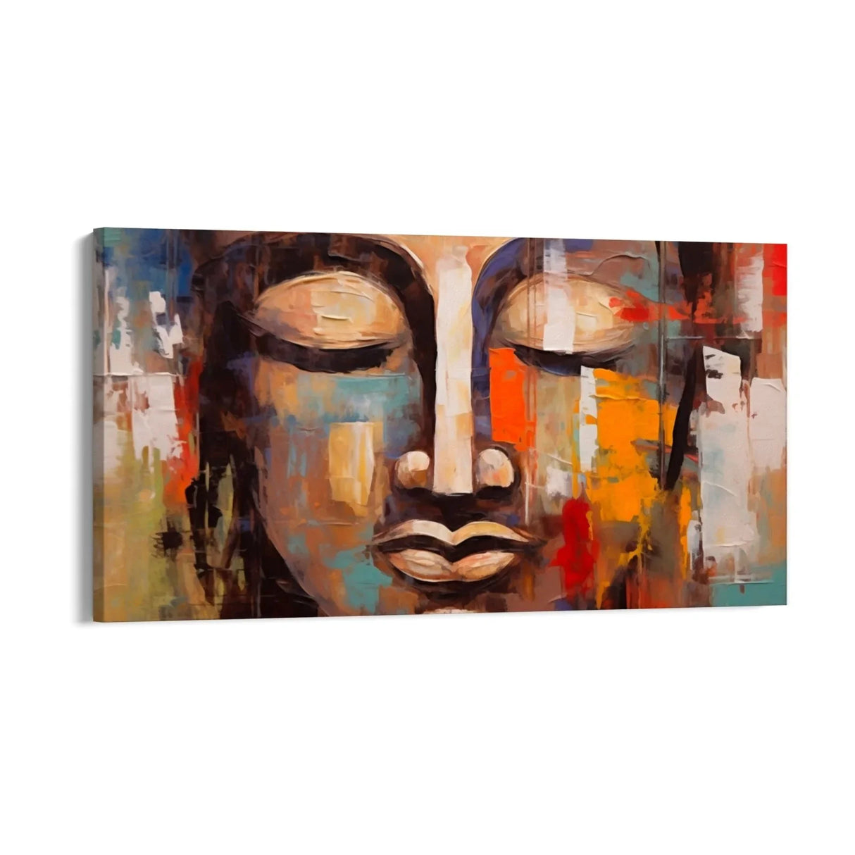 Quadro Stampa su Tela Il volto del Buddha - CupidoDesign