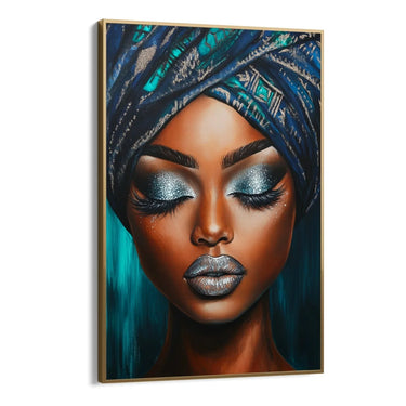 Quadro Stampa su Tela Il volto e la notte - CupidoDesign