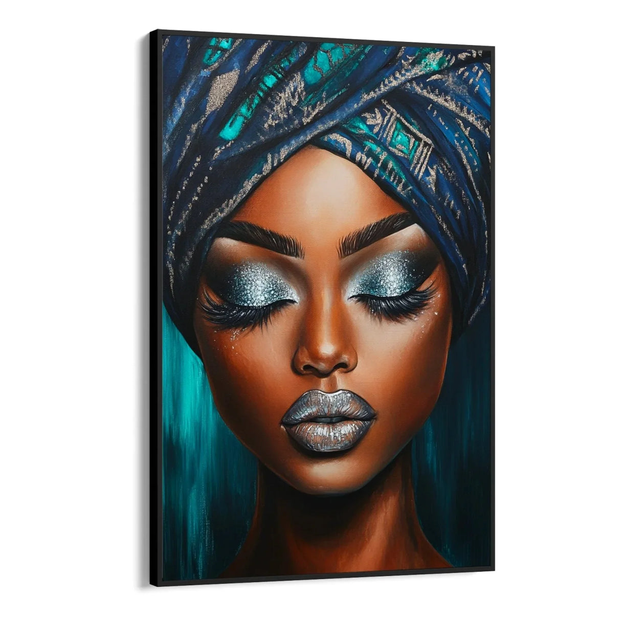 Quadro Stampa su Tela Il volto e la notte - CupidoDesign