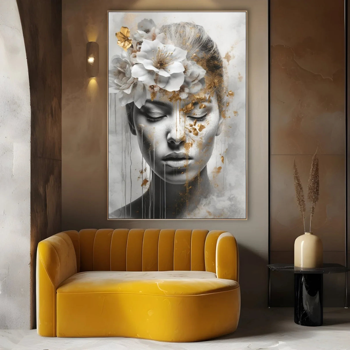 Quadro Stampa su Tela Illuminata Delicatezza - CupidoDesign