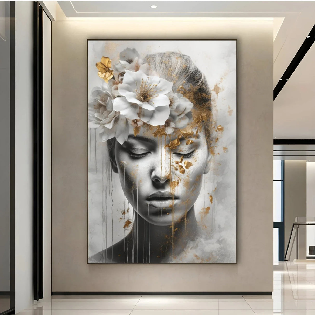 Quadro Stampa su Tela Illuminata Delicatezza - CupidoDesign