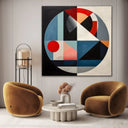 Quadro Stampa su Tela Illusione Geometrica - CupidoDesign
