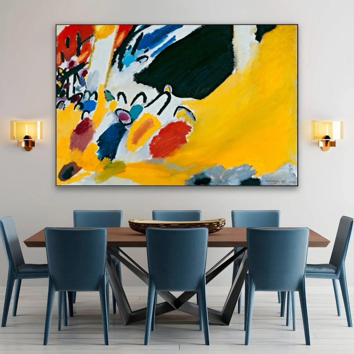 Quadro Stampa su Tela Impressione III, Wassily Kandinsky - CupidoDesign