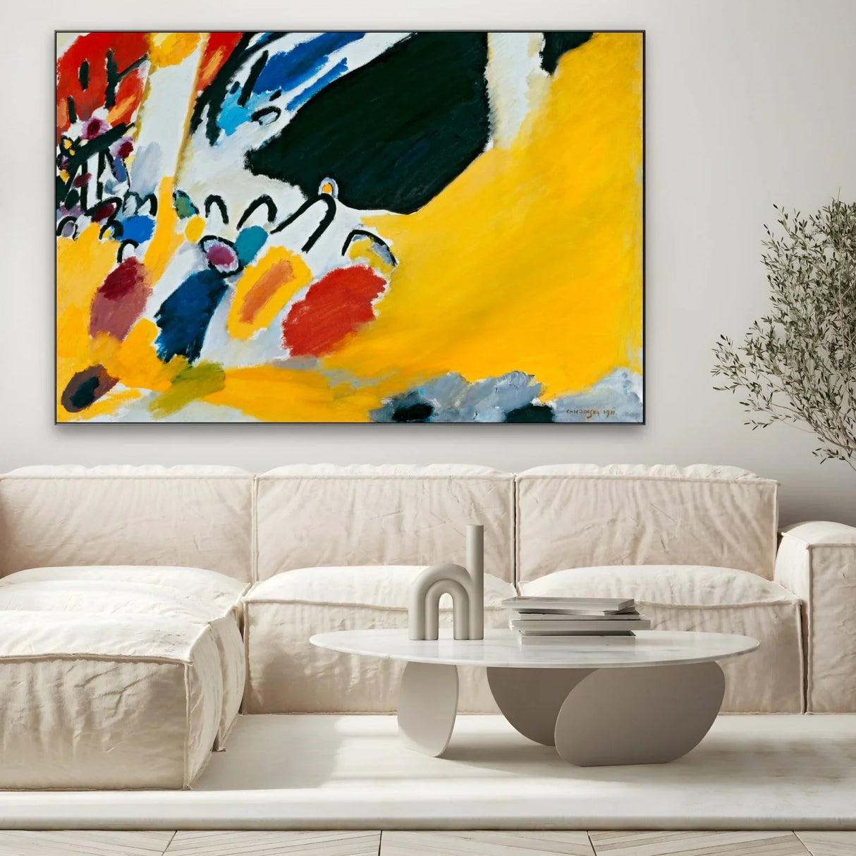Quadro Stampa su Tela Impressione III, Wassily Kandinsky - CupidoDesign