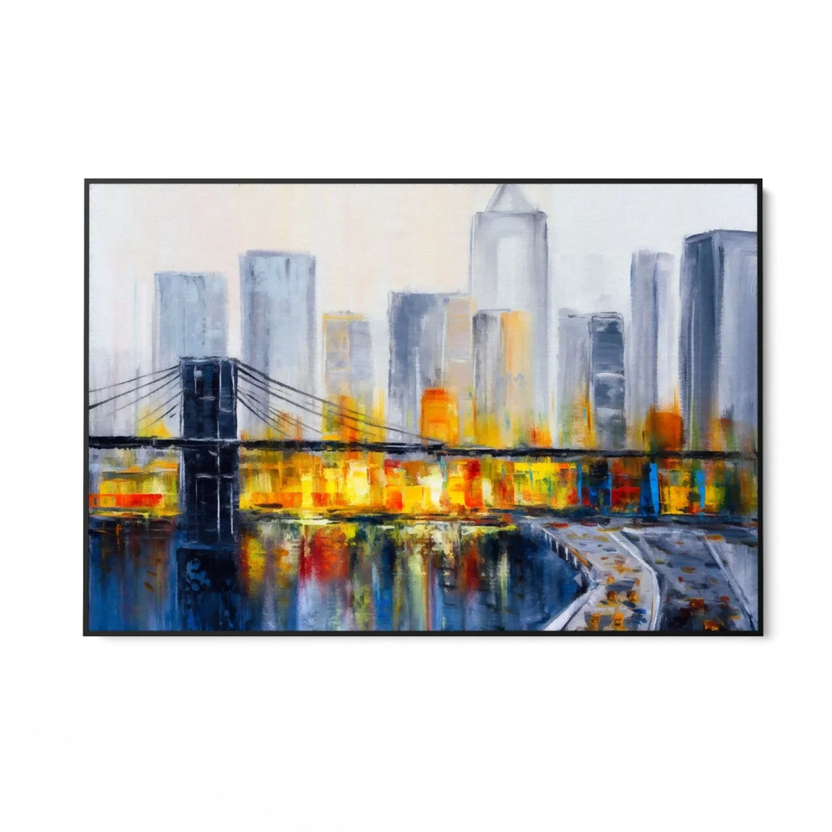 Quadro Stampa su Tela Impressioni di città - CupidoDesign