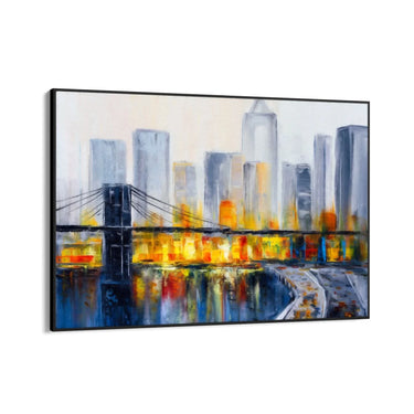 Quadro Stampa su Tela Impressioni di città - CupidoDesign