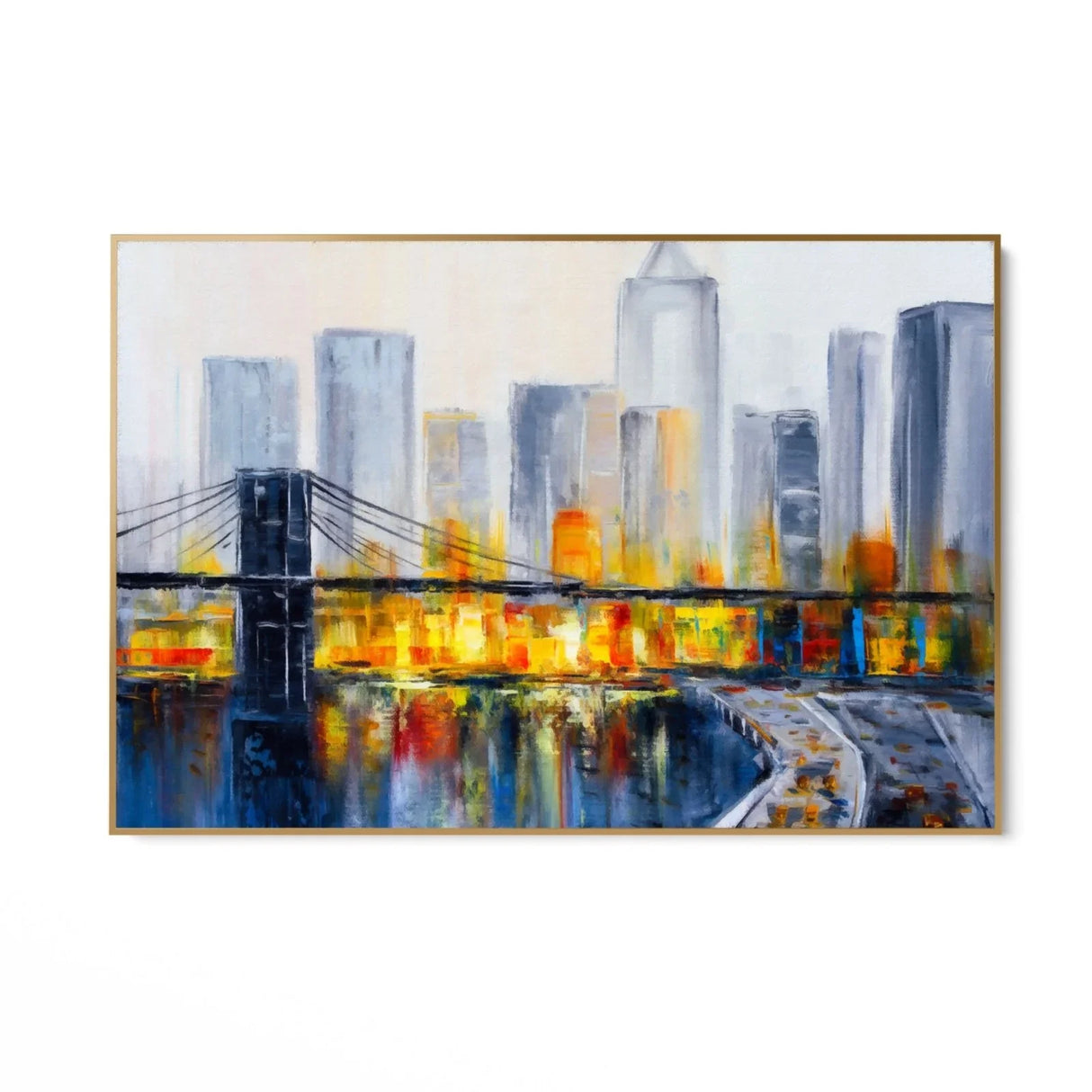 Quadro Stampa su Tela Impressioni di città - CupidoDesign