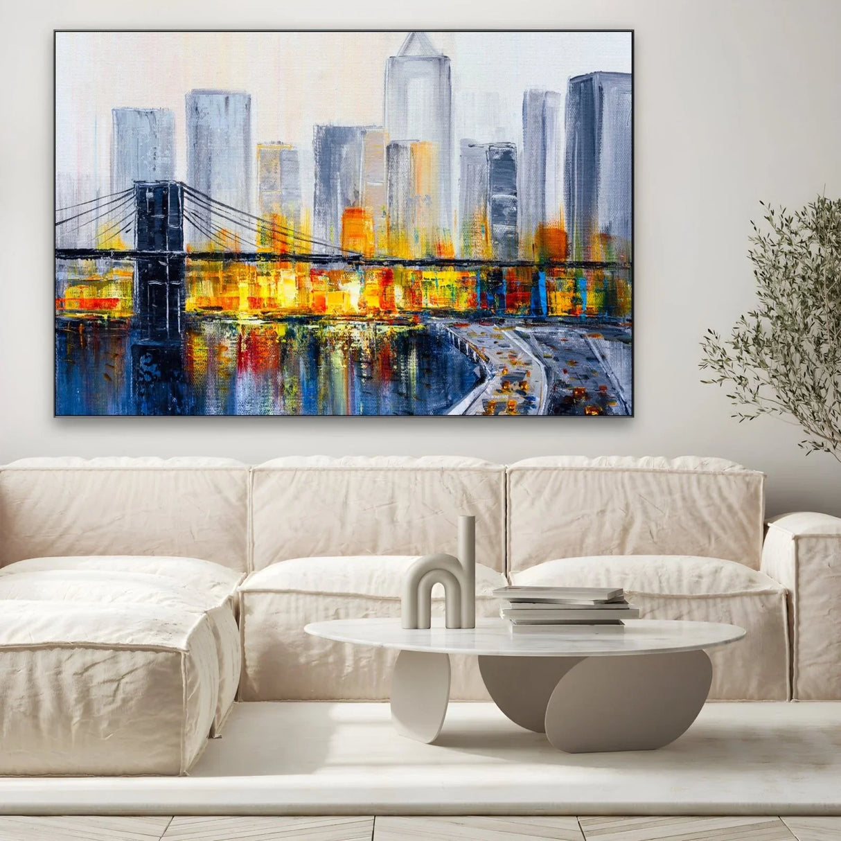Quadro Stampa su Tela Impressioni di città - CupidoDesign