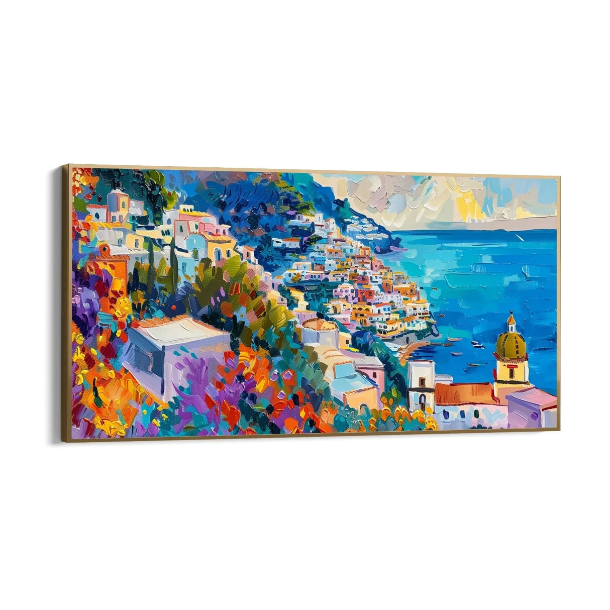 Quadro Stampa su Tela Impressioni di Positano, Italia - CupidoDesign