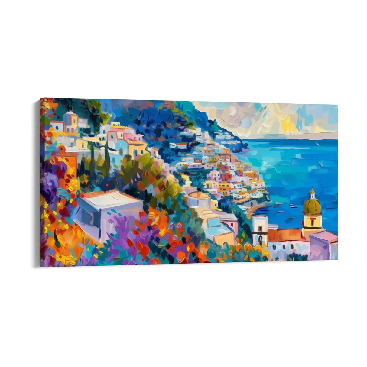 Quadro Stampa su Tela Impressioni di Positano, Italia - CupidoDesign