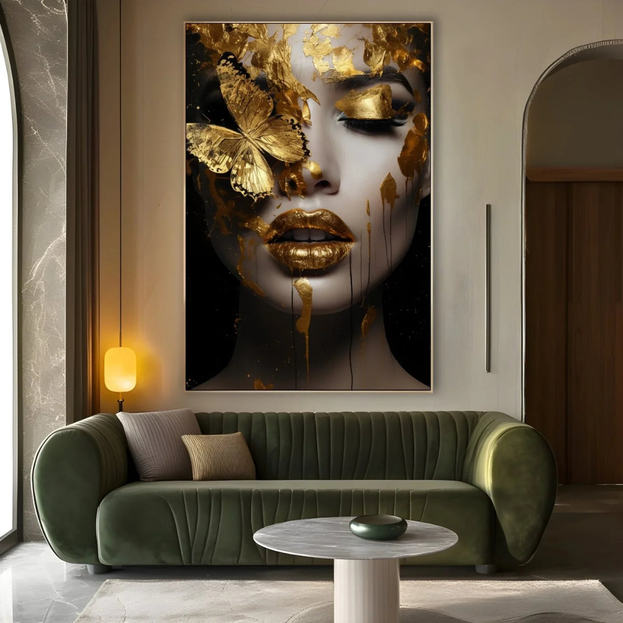 Quadro Stampa su Tela Incantesimo Dorato - CupidoDesign