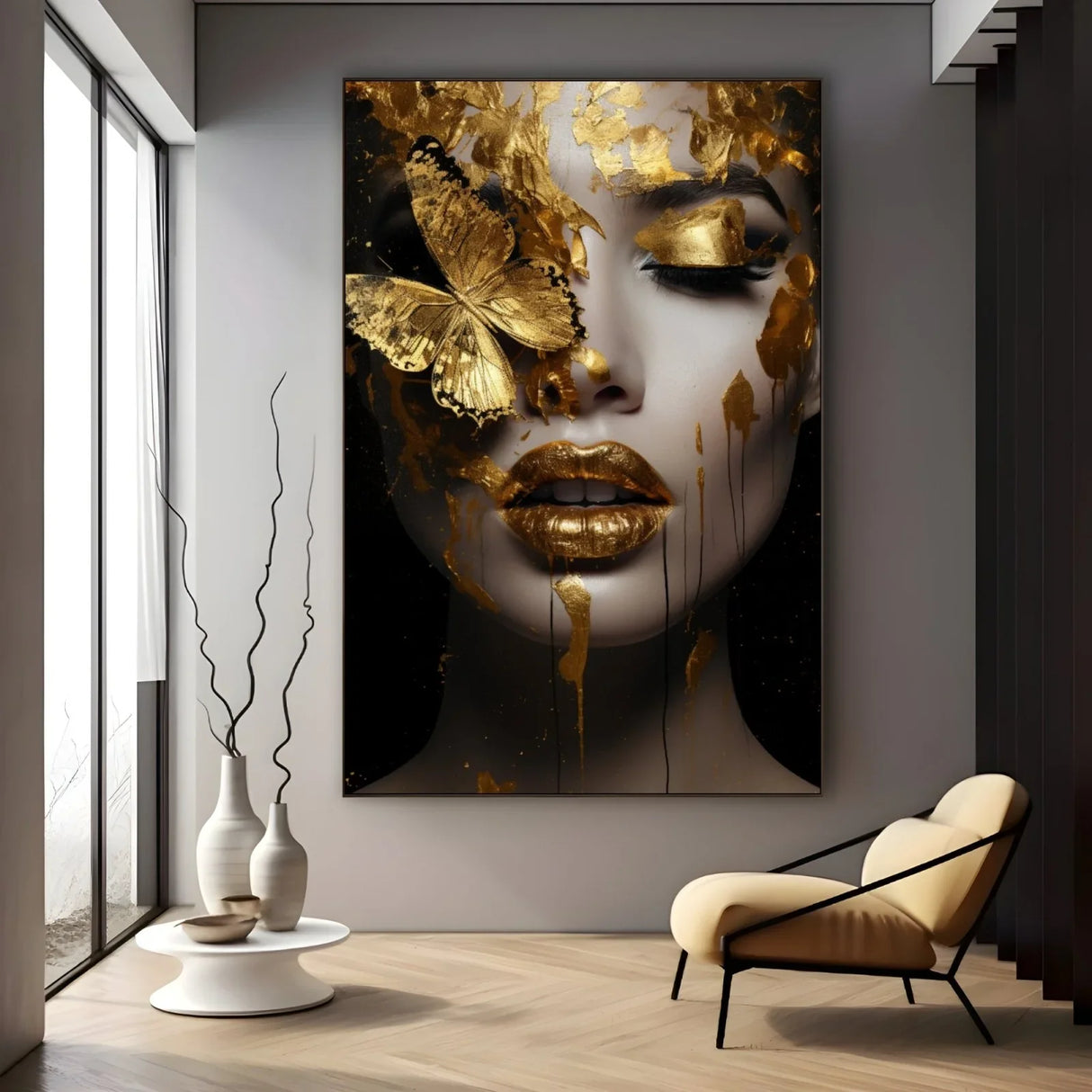 Quadro Stampa su Tela Incantesimo Dorato - CupidoDesign