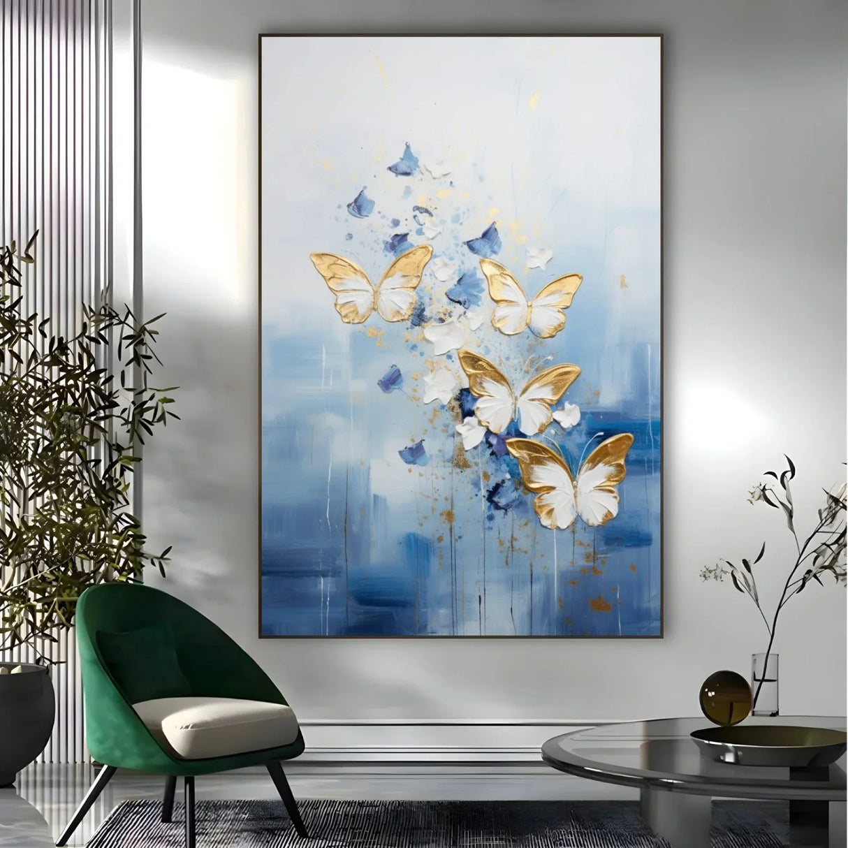 Quadro Stampa su Tela Incantevoli farfalle - CupidoDesign