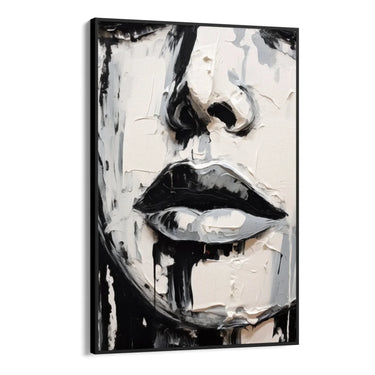 Quadro Stampa su Tela Incanto in Bianco e Nero - CupidoDesign