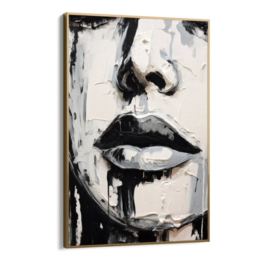 Quadro Stampa su Tela Incanto in Bianco e Nero - CupidoDesign