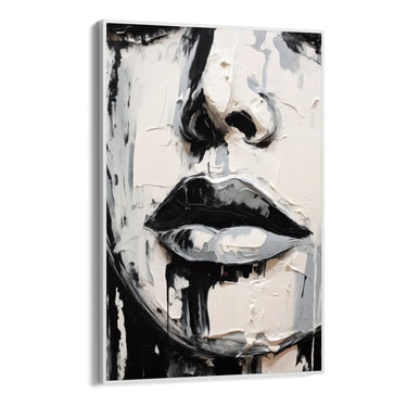 Quadro Stampa su Tela Incanto in Bianco e Nero - CupidoDesign
