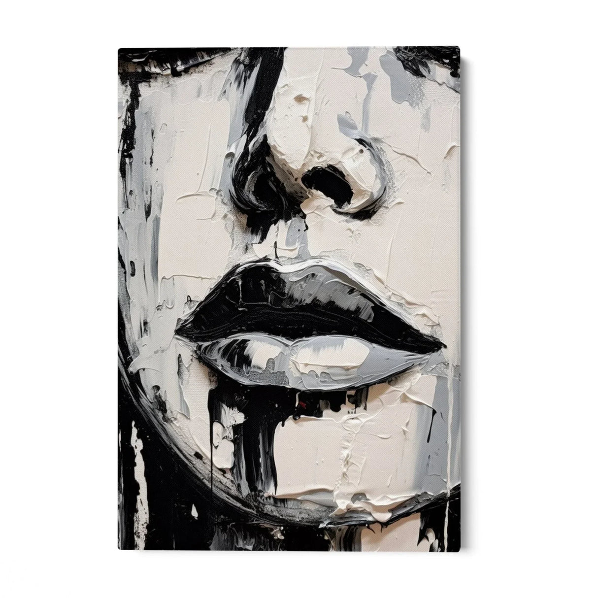 Quadro Stampa su Tela Incanto in Bianco e Nero - CupidoDesign