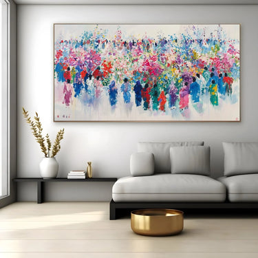 Quadro Stampa su Tela Incanto Indaco - CupidoDesign