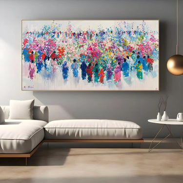 Quadro Stampa su Tela Incanto Indaco - CupidoDesign