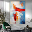 Quadro Stampa su Tela Incontro rosso - CupidoDesign