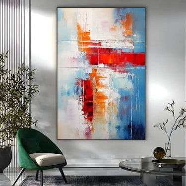 Quadro Stampa su Tela Incontro rosso - CupidoDesign