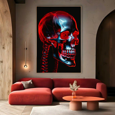 Quadro Stampa su Tela Indestructible Skull - CupidoDesign