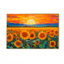 Quadro Stampa su Tela Infiniti Girasoli - CupidoDesign